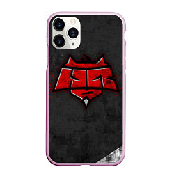 Чехол iPhone 11 Pro матовый Hellraisers, цвет: 3D-розовый