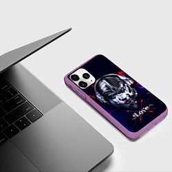 Чехол iPhone 11 Pro матовый Love pirate station, цвет: 3D-фиолетовый — фото 2