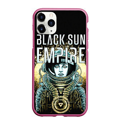 Чехол iPhone 11 Pro матовый Black Sun Empire, цвет: 3D-малиновый