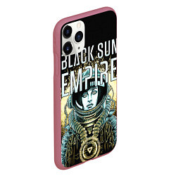 Чехол iPhone 11 Pro матовый Black Sun Empire, цвет: 3D-малиновый — фото 2