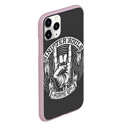 Чехол iPhone 11 Pro матовый Sinister Souls: Horns Up, цвет: 3D-розовый — фото 2