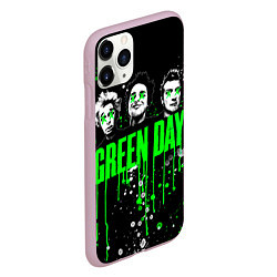 Чехол iPhone 11 Pro матовый Green Day: Acid Colour, цвет: 3D-розовый — фото 2