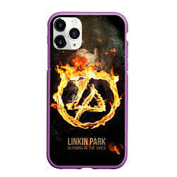 Чехол iPhone 11 Pro матовый Linkin Park: Burning the skies