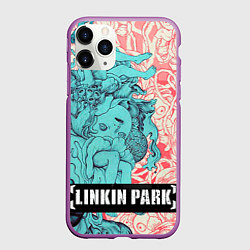 Чехол iPhone 11 Pro матовый Linkin Park: Sky Girl, цвет: 3D-фиолетовый