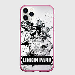 Чехол iPhone 11 Pro матовый Linkin Park, цвет: 3D-малиновый
