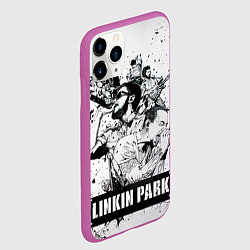 Чехол iPhone 11 Pro матовый Linkin Park, цвет: 3D-фиолетовый — фото 2