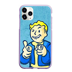 Чехол iPhone 11 Pro матовый Fallout: It's okey, цвет: 3D-светло-сиреневый