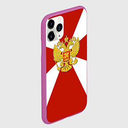 Чехол iPhone 11 Pro матовый Флаг ВВ, цвет: 3D-фиолетовый — фото 2