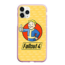 Чехол iPhone 11 Pro матовый Fallout 4: Pip-Boy, цвет: 3D-розовый