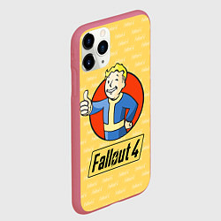 Чехол iPhone 11 Pro матовый Fallout 4: Pip-Boy, цвет: 3D-малиновый — фото 2