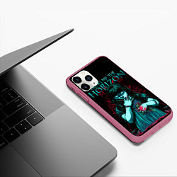 Чехол iPhone 11 Pro матовый BMTH: Zombie Girl, цвет: 3D-малиновый — фото 2