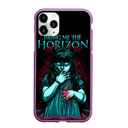 Чехол iPhone 11 Pro матовый BMTH: Zombie Girl, цвет: 3D-фиолетовый