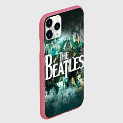 Чехол iPhone 11 Pro матовый The Beatles Stories, цвет: 3D-малиновый — фото 2