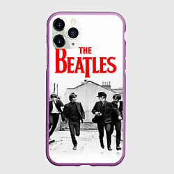 Чехол iPhone 11 Pro матовый The Beatles: Break, цвет: 3D-фиолетовый