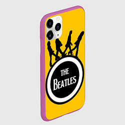 Чехол iPhone 11 Pro матовый The Beatles: Yellow Vinyl, цвет: 3D-фиолетовый — фото 2