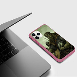 Чехол iPhone 11 Pro матовый Ватага, цвет: 3D-малиновый — фото 2