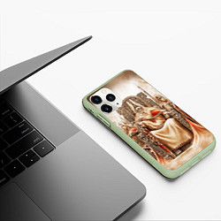 Чехол iPhone 11 Pro матовый Вальгалла, цвет: 3D-салатовый — фото 2