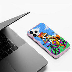 Чехол iPhone 11 Pro матовый Drop Dead: Wild Fox, цвет: 3D-розовый — фото 2