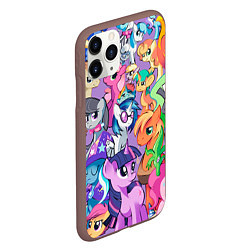 Чехол iPhone 11 Pro матовый My Little Pony, цвет: 3D-коричневый — фото 2