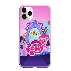 Чехол iPhone 11 Pro матовый My Little Pony, цвет: 3D-светло-сиреневый