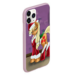 Чехол iPhone 11 Pro матовый Pinky Pie: Xmas, цвет: 3D-розовый — фото 2