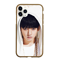 Чехол iPhone 11 Pro матовый Jeon Jung Kook, цвет: 3D-коричневый