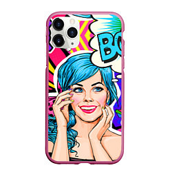 Чехол iPhone 11 Pro матовый Pop art