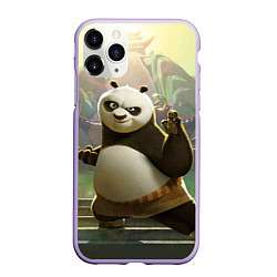Чехол iPhone 11 Pro матовый Кунг фу панда