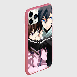 Чехол iPhone 11 Pro матовый Бездомный бог, цвет: 3D-малиновый — фото 2
