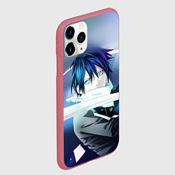 Чехол iPhone 11 Pro матовый Бездомный бог, цвет: 3D-малиновый — фото 2