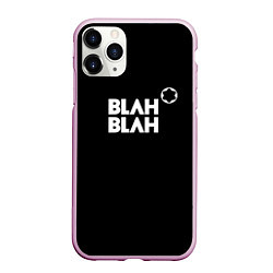 Чехол iPhone 11 Pro матовый Blah-blah, цвет: 3D-розовый