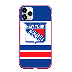 Чехол iPhone 11 Pro матовый New York Rangers