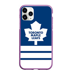 Чехол iPhone 11 Pro матовый Toronto Maple Leafs, цвет: 3D-фиолетовый