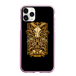 Чехол iPhone 11 Pro матовый Овен, цвет: 3D-розовый