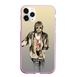 Чехол iPhone 11 Pro матовый Kurt Art, цвет: 3D-розовый