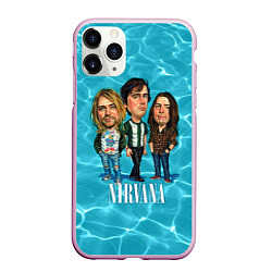 Чехол iPhone 11 Pro матовый Nirvana: Water, цвет: 3D-розовый