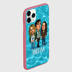 Чехол iPhone 11 Pro матовый Nirvana: Water, цвет: 3D-малиновый — фото 2