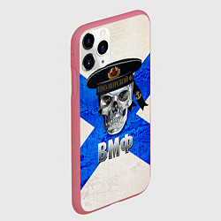 Чехол iPhone 11 Pro матовый ВМФ, цвет: 3D-малиновый — фото 2