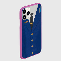 Чехол iPhone 11 Pro матовый Китель, цвет: 3D-фиолетовый — фото 2