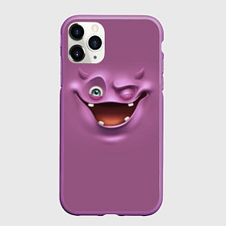Чехол iPhone 11 Pro матовый Пластилиновый смайл