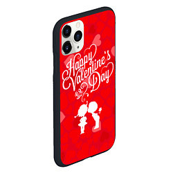 Чехол iPhone 11 Pro матовый Valentines Day, цвет: 3D-черный — фото 2