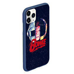Чехол iPhone 11 Pro матовый Bowie Space, цвет: 3D-тёмно-синий — фото 2