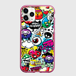 Чехол iPhone 11 Pro матовый Bombing