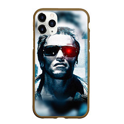 Чехол iPhone 11 Pro матовый T-800, цвет: 3D-коричневый