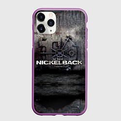 Чехол iPhone 11 Pro матовый Nickelback Repository, цвет: 3D-фиолетовый