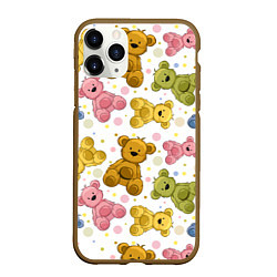 Чехол iPhone 11 Pro матовый Любимые медвежата