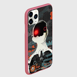 Чехол iPhone 11 Pro матовый Three Days Grace, цвет: 3D-малиновый — фото 2