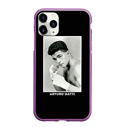 Чехол iPhone 11 Pro матовый Arturo Gatti: Photo, цвет: 3D-фиолетовый