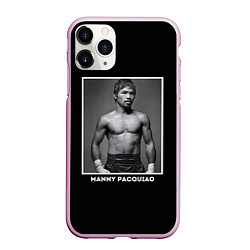 Чехол iPhone 11 Pro матовый Manny Pacquiao: Photo, цвет: 3D-розовый