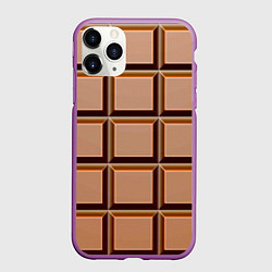 Чехол iPhone 11 Pro матовый Шоколад, цвет: 3D-фиолетовый